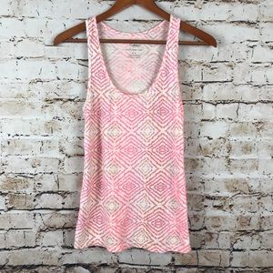 American Eagle Boyfriend Tank Neon Print
